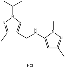 N-[(1-isopropyl-3-methyl-1H-pyrazol-4-yl)methyl]-1,3-dimethyl-1H-pyrazol-5-amine Structure