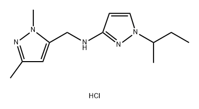 1-sec-butyl-N-[(1,3-dimethyl-1H-pyrazol-5-yl)methyl]-1H-pyrazol-3-amine Structure