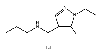 (1-ethyl-5-fluoro-1H-pyrazol-4-yl)methyl]propylamine Structure