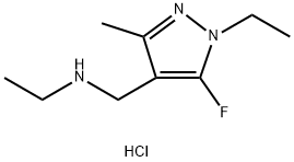 ethyl[(1-ethyl-5-fluoro-3-methyl-1H-pyrazol-4-yl)methyl]amine Structure