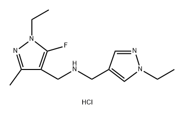 1-(1-ethyl-5-fluoro-3-methyl-1H-pyrazol-4-yl)-N-[(1-ethyl-1H-pyrazol-4-yl)methyl]methanamine Structure