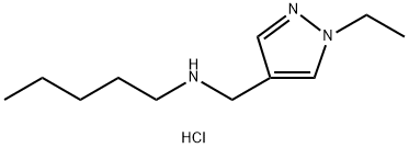 (1-ethyl-1H-pyrazol-4-yl)methyl]pentylamine Structure