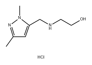 2-{[(1,3-dimethyl-1H-pyrazol-5-yl)methyl]amino}ethanol Structure