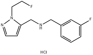 (3-fluorobenzyl){[1-(2-fluoroethyl)-1H-pyrazol-5-yl]methyl}amine Structure