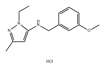 1-ethyl-N-(3-methoxybenzyl)-3-methyl-1H-pyrazol-5-amine Structure