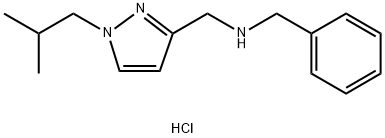 benzyl[(1-isobutyl-1H-pyrazol-3-yl)methyl]amine Structure