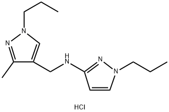 N-[(3-methyl-1-propyl-1H-pyrazol-4-yl)methyl]-1-propyl-1H-pyrazol-3-amine Structure