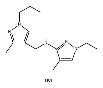 1-ethyl-4-methyl-N-[(3-methyl-1-propyl-1H-pyrazol-4-yl)methyl]-1H-pyrazol-3-amine Structure