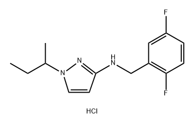 1-sec-butyl-N-(2,5-difluorobenzyl)-1H-pyrazol-3-amine Structure