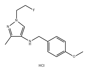 1-(2-fluoroethyl)-N-(4-methoxybenzyl)-3-methyl-1H-pyrazol-4-amine Structure