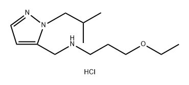 3-ethoxy-N-[(1-isobutyl-1H-pyrazol-5-yl)methyl]propan-1-amine Structure