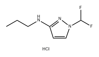 1-(difluoromethyl)-N-propyl-1H-pyrazol-3-amine Structure