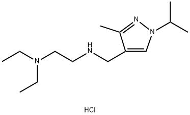 N,N-diethyl-N'-[(1-isopropyl-3-methyl-1H-pyrazol-4-yl)methyl]ethane-1,2-diamine Structure