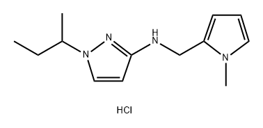 1-sec-butyl-N-[(1-methyl-1H-pyrrol-2-yl)methyl]-1H-pyrazol-3-amine Structure