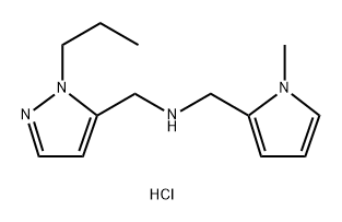 1-(1-methyl-1H-pyrrol-2-yl)-N-[(1-propyl-1H-pyrazol-5-yl)methyl]methanamine Structure