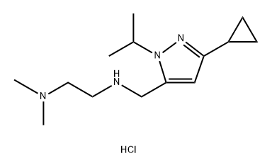 N'-[(3-cyclopropyl-1-isopropyl-1H-pyrazol-5-yl)methyl]-N,N-dimethylethane-1,2-diamine Structure