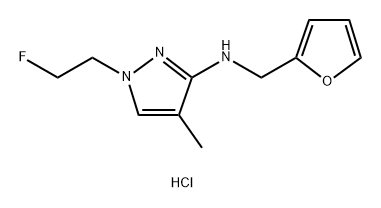 1-(2-fluoroethyl)-N-(2-furylmethyl)-4-methyl-1H-pyrazol-3-amine Structure