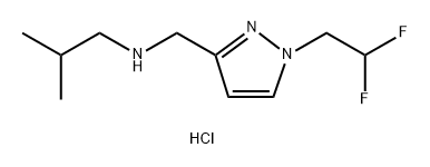 {[1-(2,2-difluoroethyl)-1H-pyrazol-3-yl]methyl}isobutylamine Structure