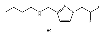 butyl{[1-(2,2-difluoroethyl)-1H-pyrazol-3-yl]methyl}amine Structure