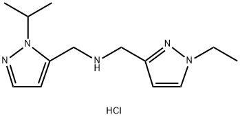 1-(1-ethyl-1H-pyrazol-3-yl)-N-[(1-isopropyl-1H-pyrazol-5-yl)methyl]methanamine Structure