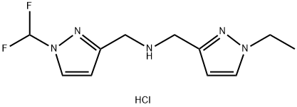 1-[1-(difluoromethyl)-1H-pyrazol-3-yl]-N-[(1-ethyl-1H-pyrazol-3-yl)methyl]methanamine Structure