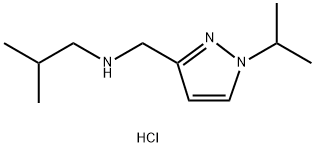 isobutyl[(1-isopropyl-1H-pyrazol-3-yl)methyl]amine Structure