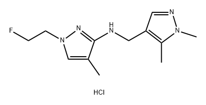 N-[(1,5-dimethyl-1H-pyrazol-4-yl)methyl]-1-(2-fluoroethyl)-4-methyl-1H-pyrazol-3-amine Structure