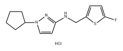 1-cyclopentyl-N-[(5-fluoro-2-thienyl)methyl]-1H-pyrazol-3-amine Structure