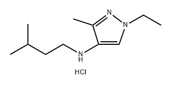 1-ethyl-3-methyl-N-(3-methylbutyl)-1H-pyrazol-4-amine Structure