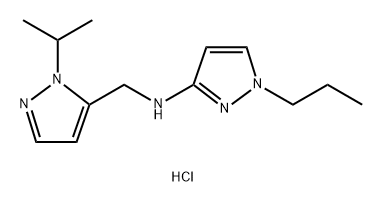 N-[(1-isopropyl-1H-pyrazol-5-yl)methyl]-1-propyl-1H-pyrazol-3-amine Structure