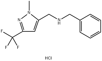 benzyl{[1-methyl-3-(trifluoromethyl)-1H-pyrazol-5-yl]methyl}amine Structure