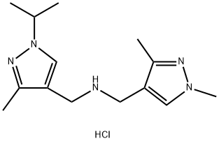 1-(1,3-dimethyl-1H-pyrazol-4-yl)-N-[(1-isopropyl-3-methyl-1H-pyrazol-4-yl)methyl]methanamine Structure