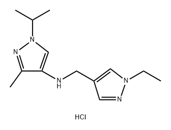 N-[(1-ethyl-1H-pyrazol-4-yl)methyl]-1-isopropyl-3-methyl-1H-pyrazol-4-amine Structure