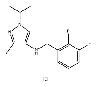 N-(2,3-difluorobenzyl)-1-isopropyl-3-methyl-1H-pyrazol-4-amine Structure