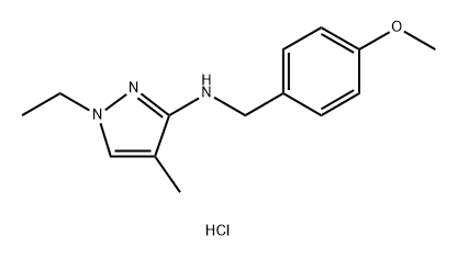 1-ethyl-N-(4-methoxybenzyl)-4-methyl-1H-pyrazol-3-amine Structure