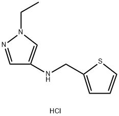 1-ethyl-N-(2-thienylmethyl)-1H-pyrazol-4-amine Structure