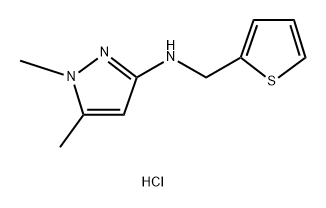 1,5-dimethyl-N-(2-thienylmethyl)-1H-pyrazol-3-amine Structure