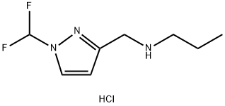 {[1-(difluoromethyl)-1H-pyrazol-3-yl]methyl}propylamine Structure