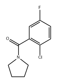 (2-chloro-5-fluorophenyl)(pyrrolidin-1-yl)methanone Structure