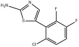 5-(6-chloro-2,3-difluorophenyl)thiazol-2-amine Structure