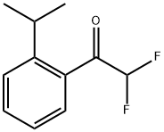 2,2-Difluoro-1-(2-isopropyl-phenyl)-ethanone Structure