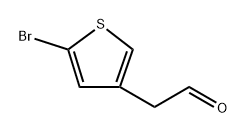 2-(5-Bromothiophen-3-yl)acetaldehyde 구조식 이미지