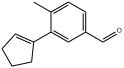 3-(1-Cyclopenten-1-yl)-4-methylbenzaldehyde 구조식 이미지