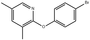 2-(4-Bromophenoxy)-3,5-dimethylpyridine Structure