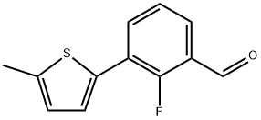 2-fluoro-3-(5-methylthiophen-2-yl)benzaldehyde Structure