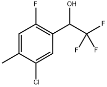 1-(5-Chloro-2-fluoro-4-methylphenyl)-2,2,2-trifluoroethanol Structure