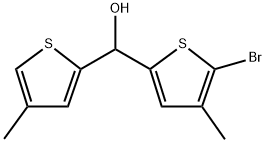 5-Bromo-4-methyl-α-(4-methyl-2-thienyl)-2-thiophenemethanol Structure