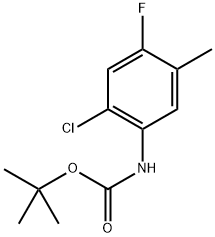 tert-Butyl (2-chloro-4-fluoro-5-methylphenyl)carbamate 구조식 이미지