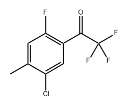 1-(5-Chloro-2-fluoro-4-methylphenyl)-2,2,2-trifluoroethanone Structure