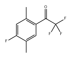 2,2,2-Trifluoro-1-(4-fluoro-2,5-dimethylphenyl)ethanone Structure